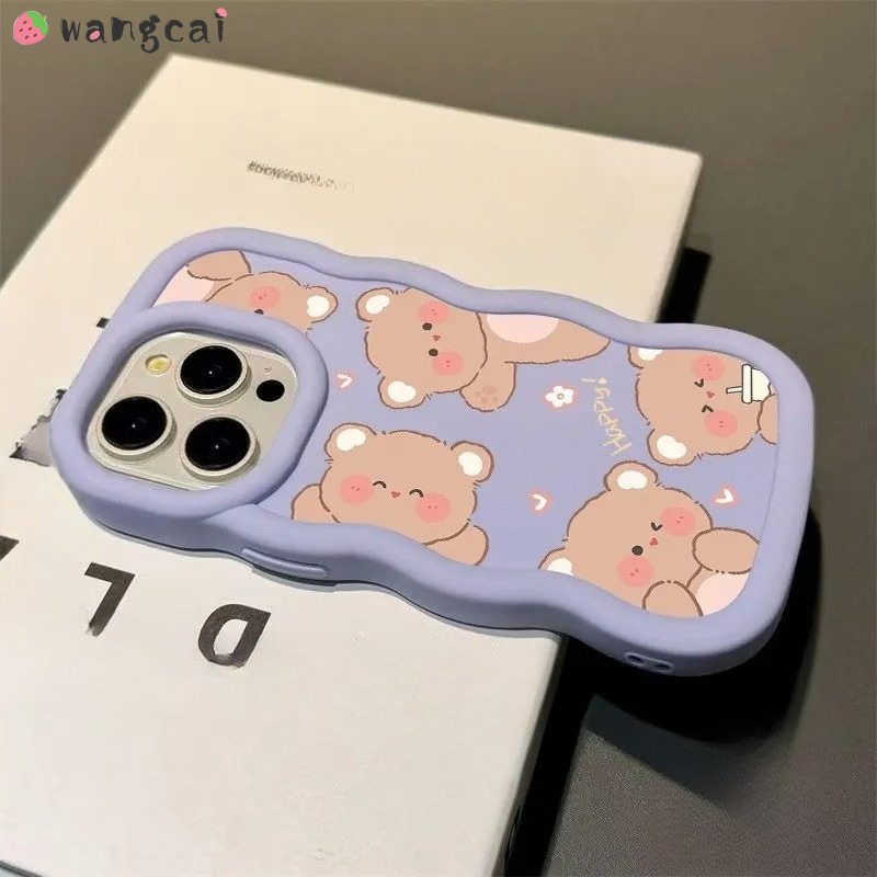 Realme Note 50 - Cute Bear Macaron 3D Wave Phone