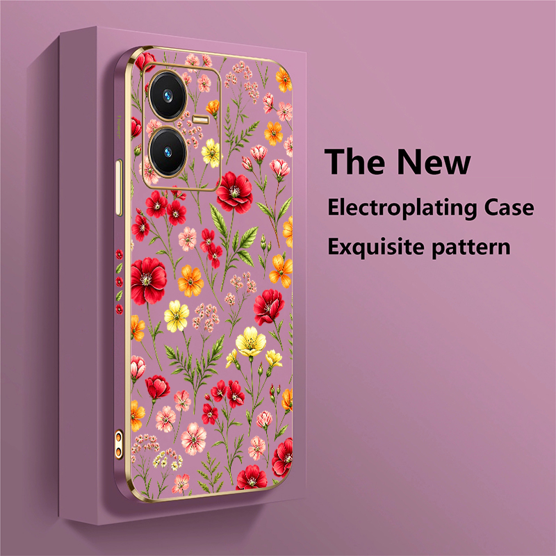 Cute Flower Pattern Case For V - đánh giá và giá Vivo V40